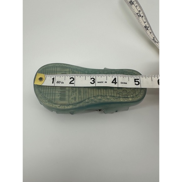 Mini Melissa Little Girls Sea Sandal Shell Glitter Blue Jelly Shoes Size 7 - Picture 11 of 11